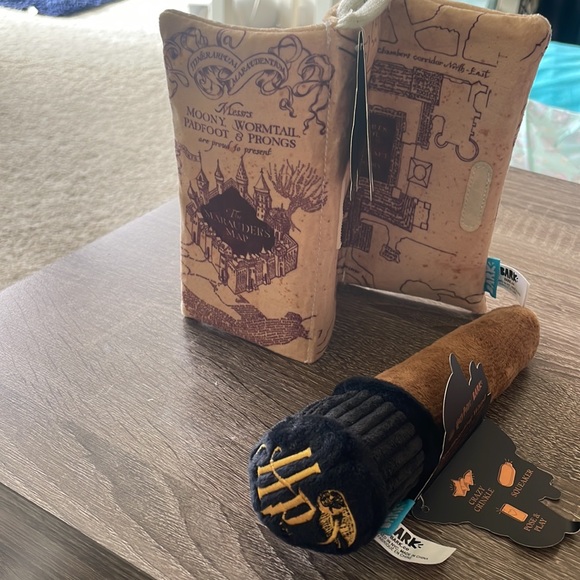 Bark Dog Harry Potter Barkbox Plush Toy Dog Wand Marauder Map Universal Studio Squeaker
